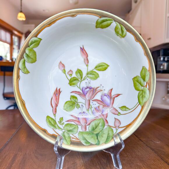 Antique PT Bavaria Hand Painted Porcelain Serving Bowl 2919 Bavarian c1907-1927 - Picture 3 of 12